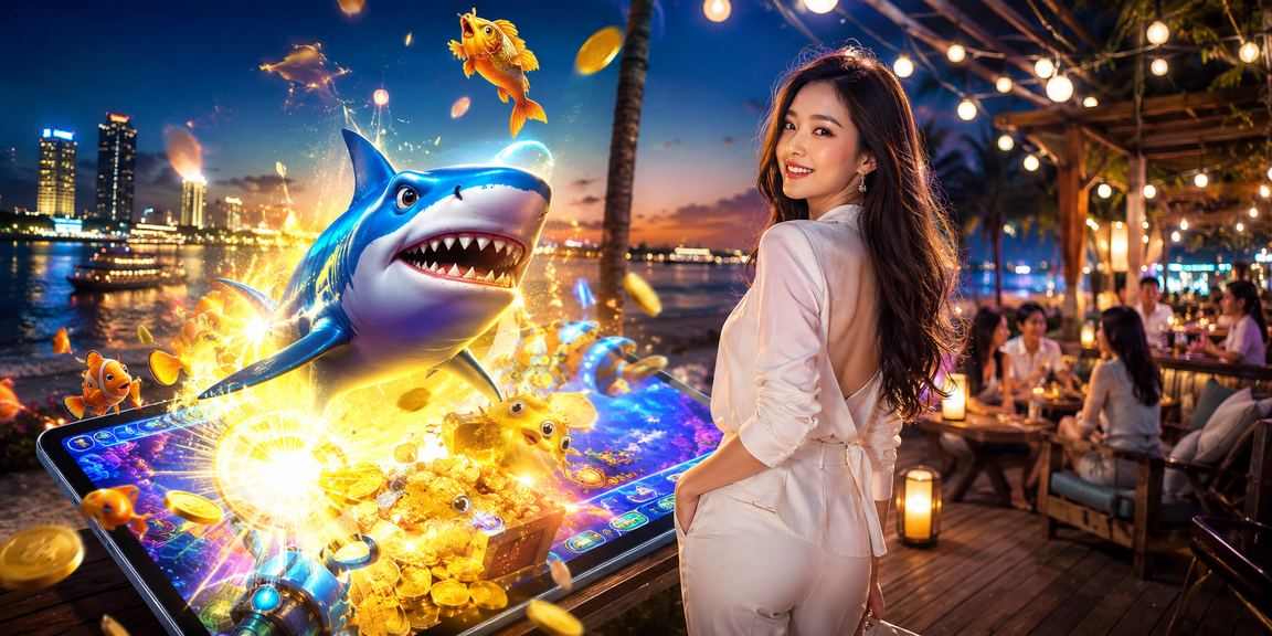 Người chơi thư giãn tại bãi biển Sài Gòn trong khi theo dõi trò chơi trực tuyến